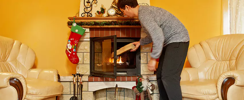 Rusted Metal Fireplace Restoration in Moorhead, Minnesota